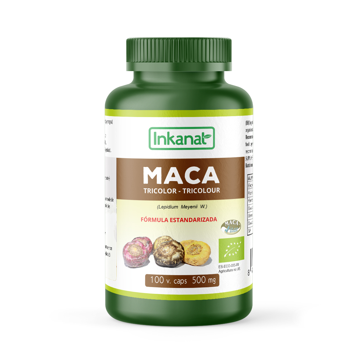 MACA TRICOLOR 500 MG 100 CAPSULAS