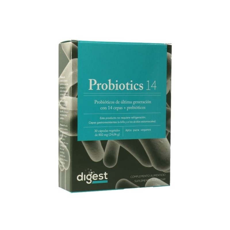 PROBIOTICS 14 CEPAS + PREBIOTICOS 30 CAPSULAS VEG.