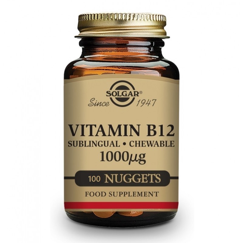 VITAMINA B12 SUBLINGUAL 1000 UG 100 COMPRIMIDOS MASTICABLES